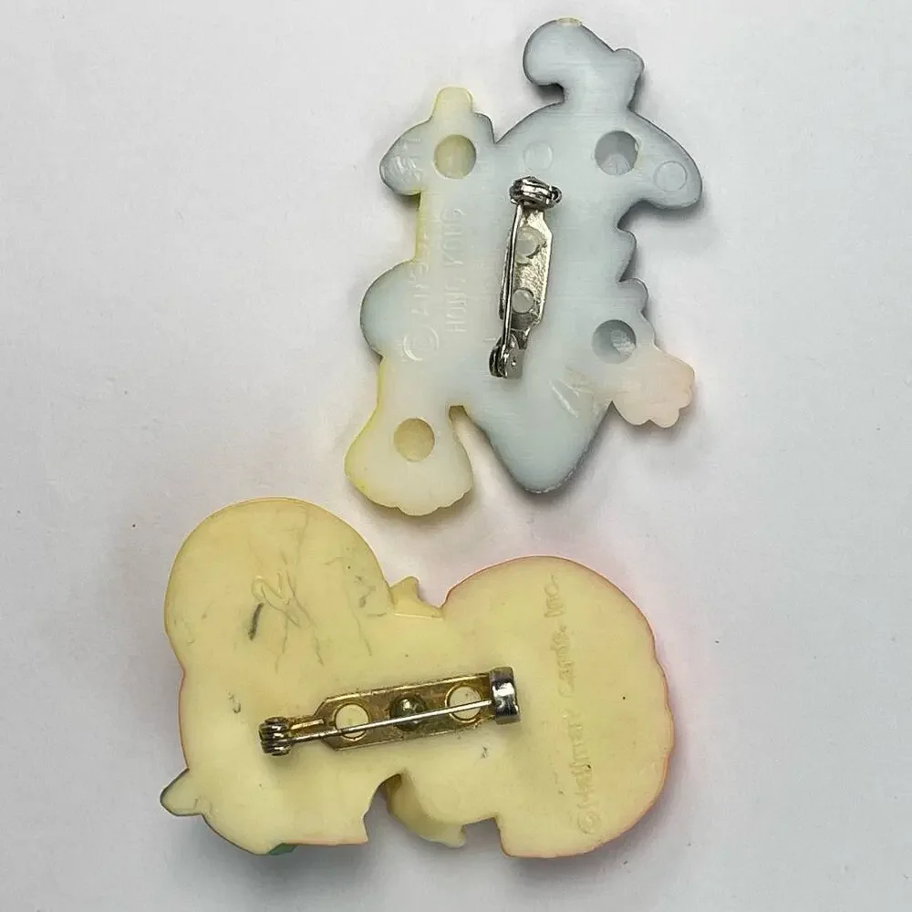 Vintage Halloween Pins 80s Hallmark Ghost Pumpkin Witch Spooky Novelty Teacher